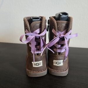 UGG T Corene Brown Kid's Boots